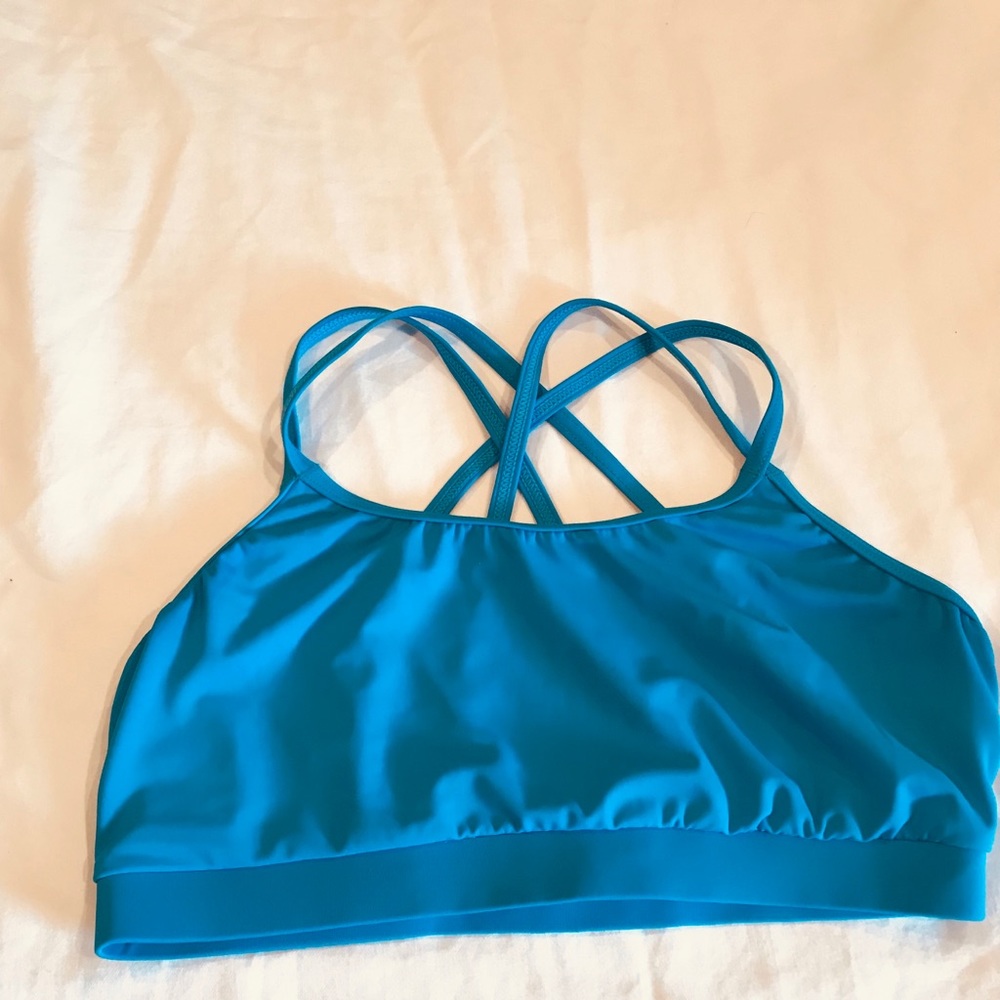 Ballerina Royal Blue Dance Bra Top - LC